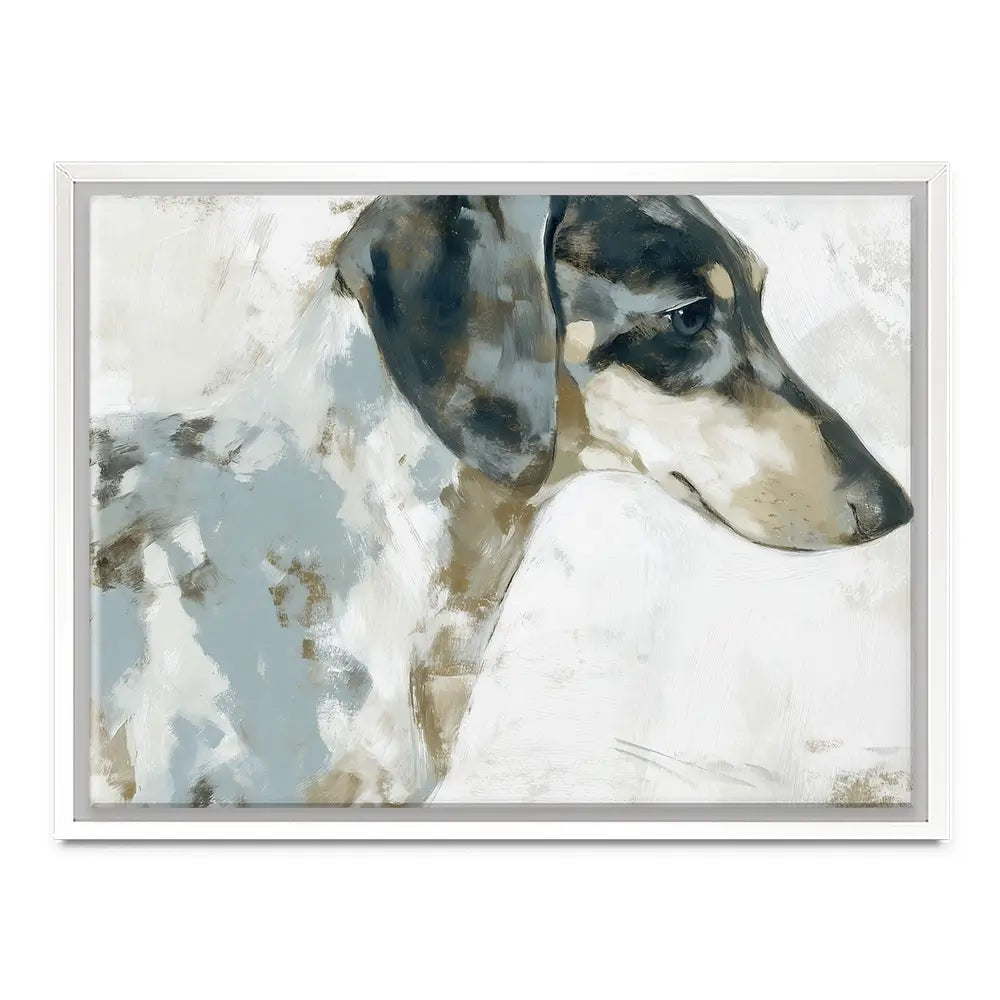 Dachshund In Painterly Profile Canvas Print Dachshund In Painterly Profile Canvas Print wall art product Chromatic Storm Studio