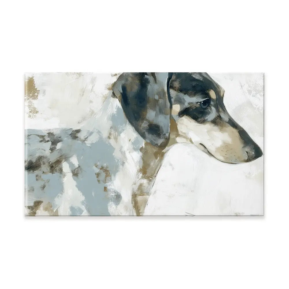Dachshund In Painterly Profile Canvas Print Dachshund In Painterly Profile Canvas Print wall art product Chromatic Storm Studio