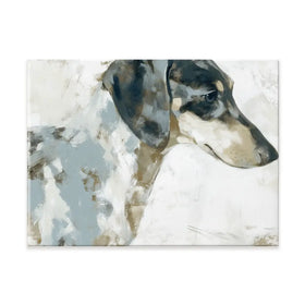 Dachshund In Painterly Profile Canvas Print Dachshund In Painterly Profile Canvas Print wall art product Chromatic Storm Studio