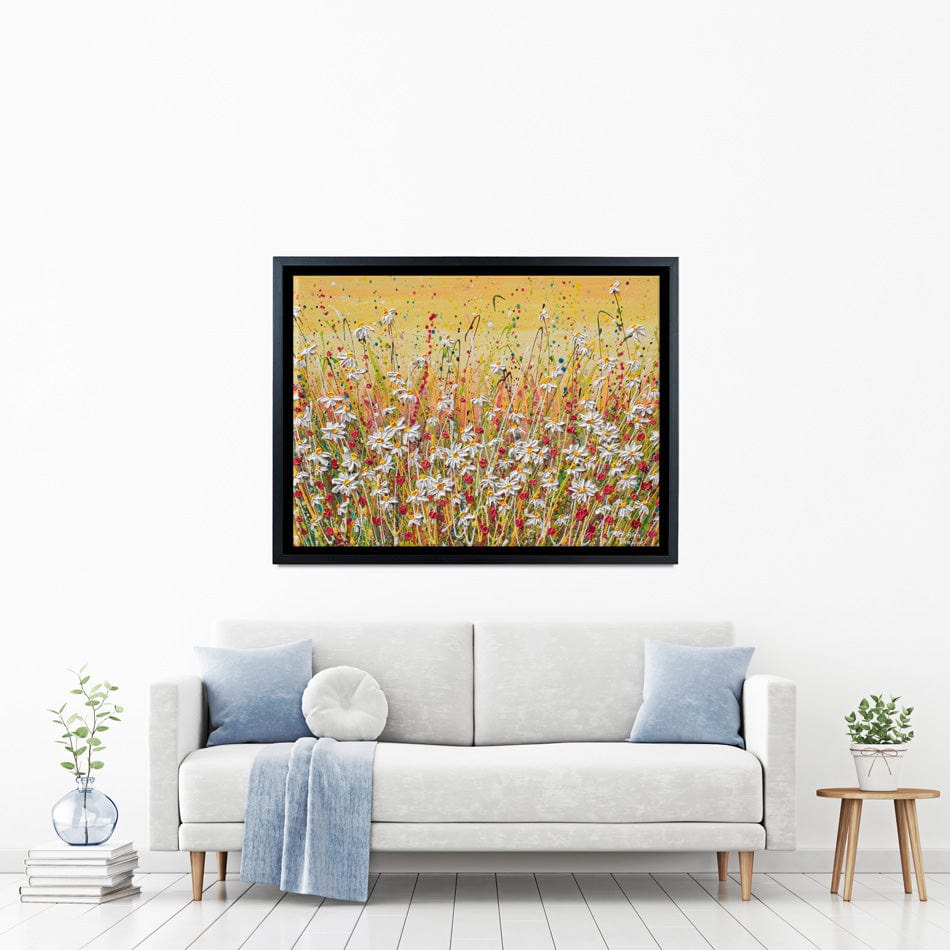 Daisies At Sunset Canvas Print wall art product Olga Tkachyk