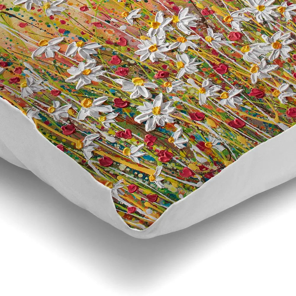 Daisies At Sunset Cushion Daisies At Sunset Cushion wall art product Olga Tkachyk