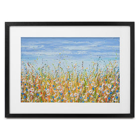 Daisies In August Framed Art Print wall art product Olga Tkachyk