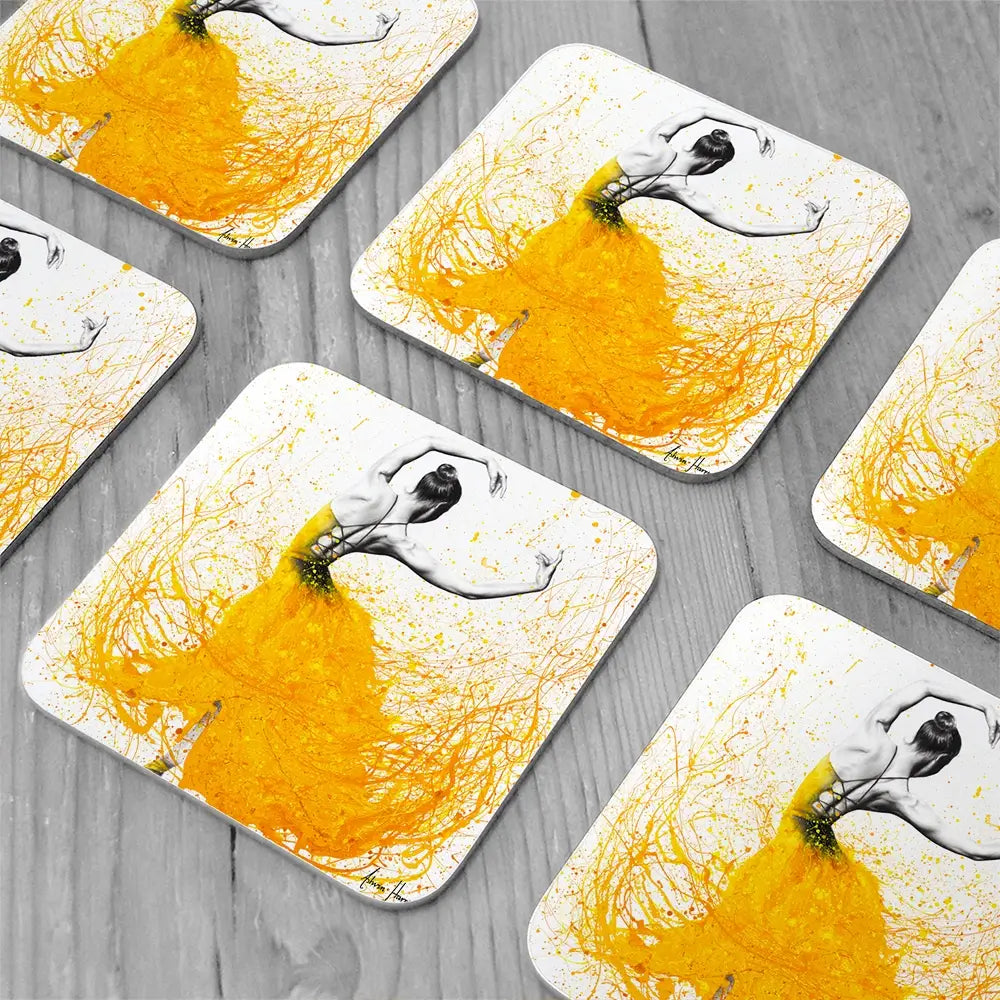 Daisy Dance Coaster Set Daisy Dance Coaster Set wall art product Ashvin Harrison