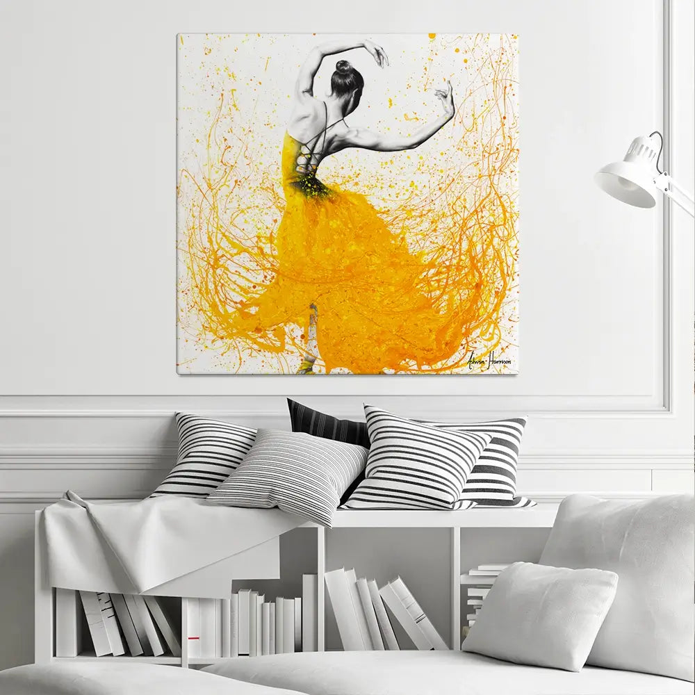 Daisy Dance Square Canvas Print Daisy Dance Square Canvas Print wall art product Ashvin Harrison