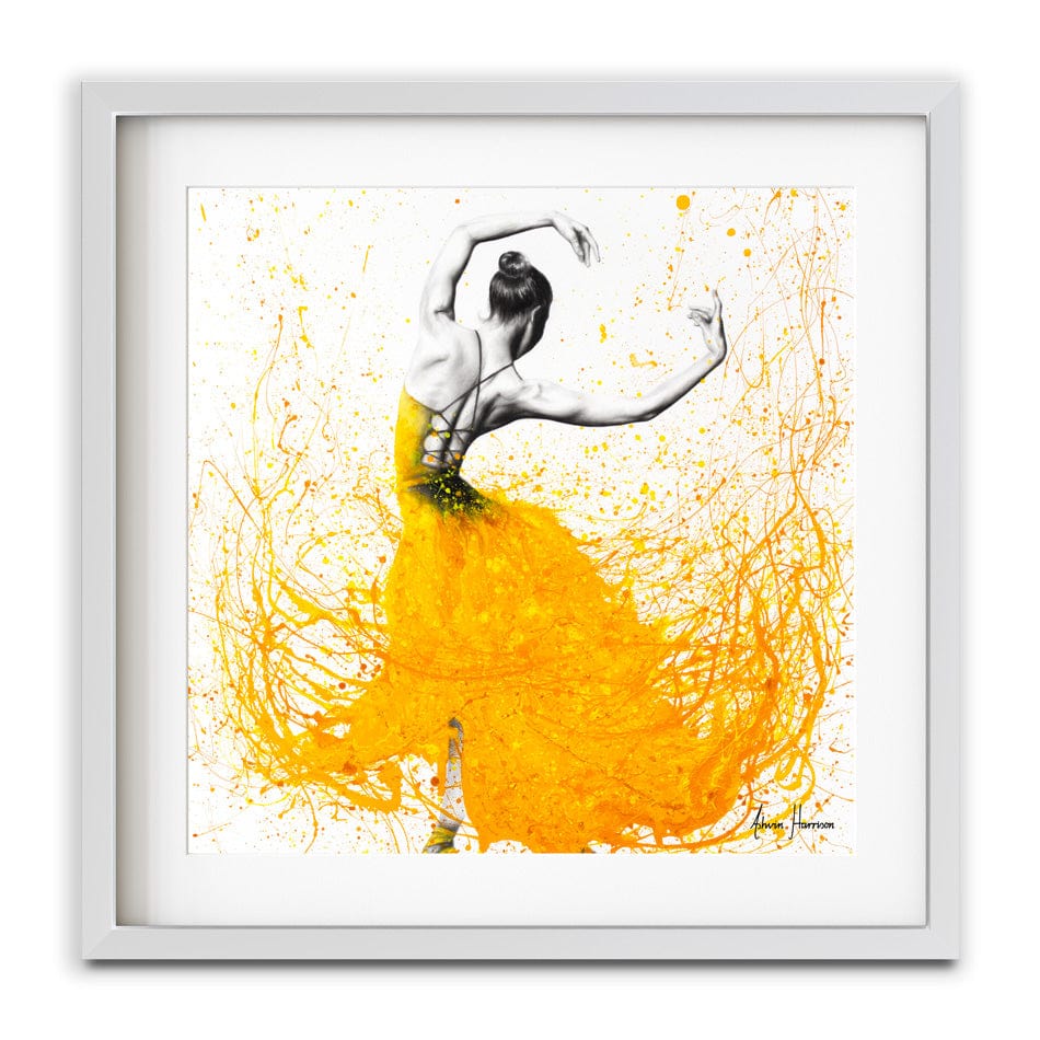 Daisy Dance Square Framed Art Print wall art product Ashvin Harrison
