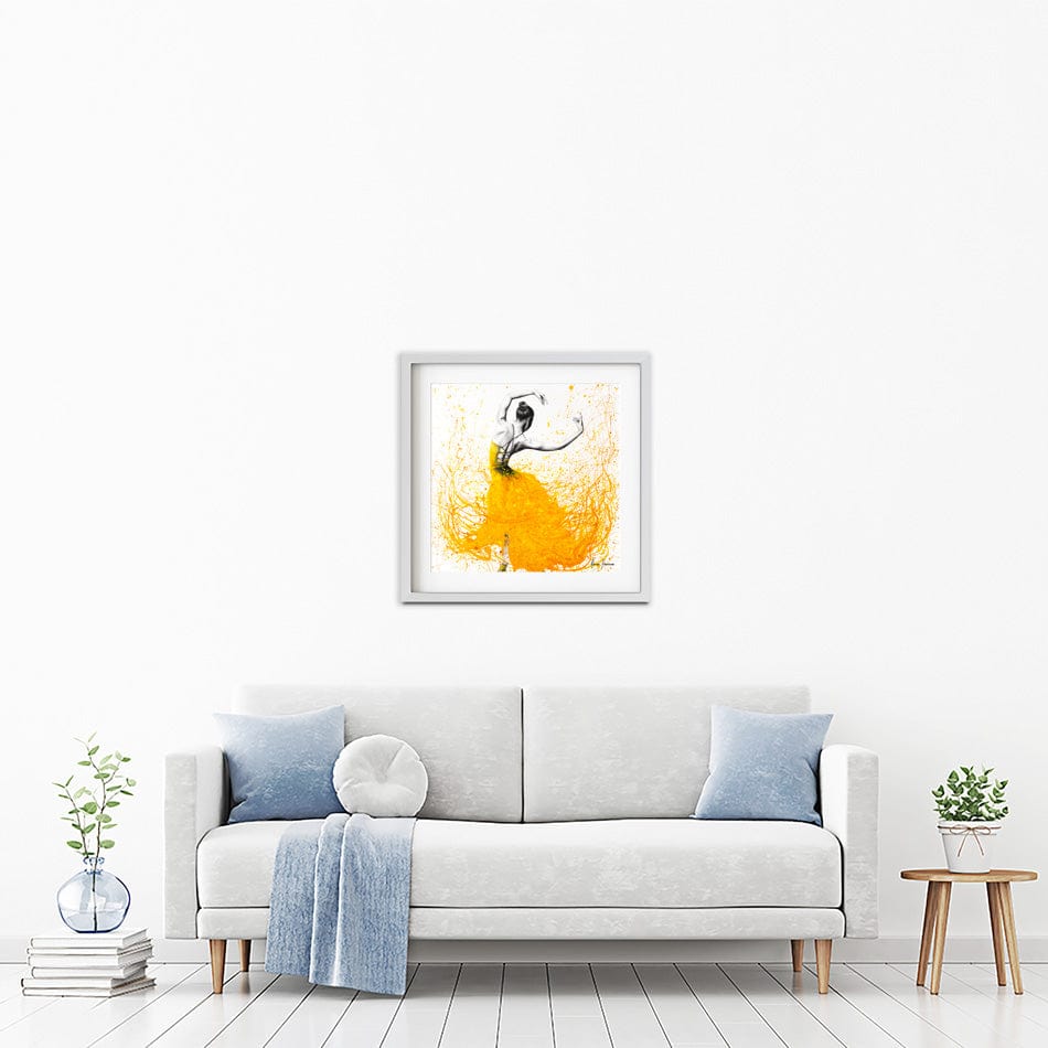 Daisy Dance Square Framed Art Print wall art product Ashvin Harrison