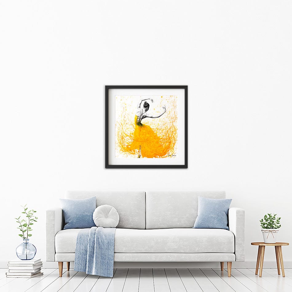 Daisy Dance Square Framed Art Print wall art product Ashvin Harrison