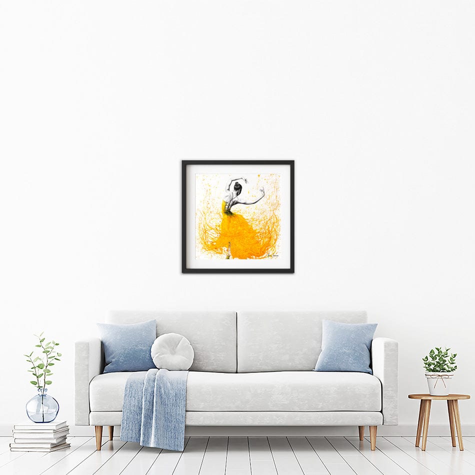 Daisy Dance Square Framed Art Print wall art product Ashvin Harrison
