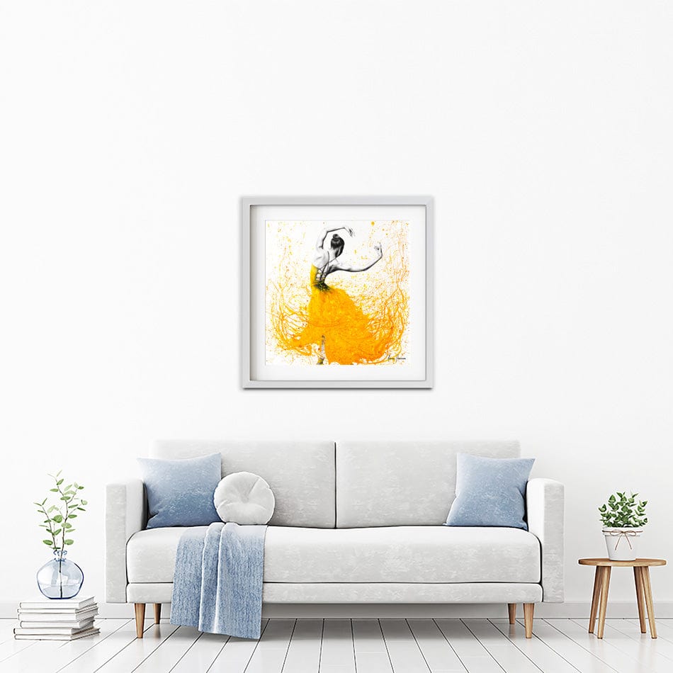 Daisy Dance Square Framed Art Print wall art product Ashvin Harrison