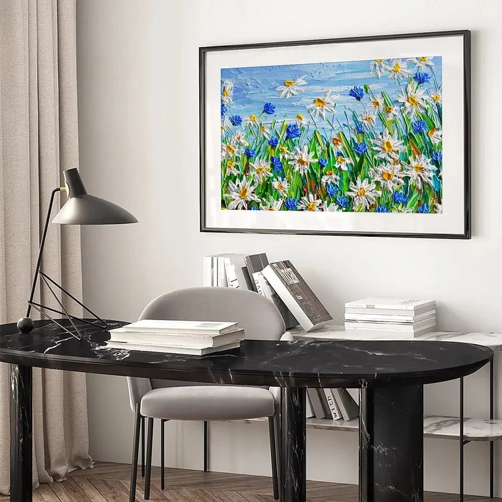 Daisy Framed Art Print Daisy Framed Art Print wall art product Olga Tkachyk