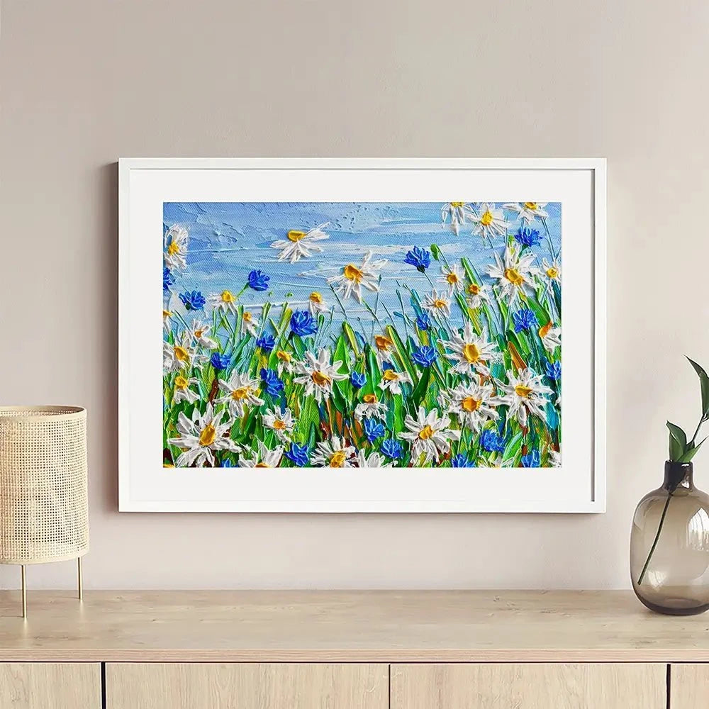 Daisy Framed Art Print Daisy Framed Art Print wall art product Olga Tkachyk