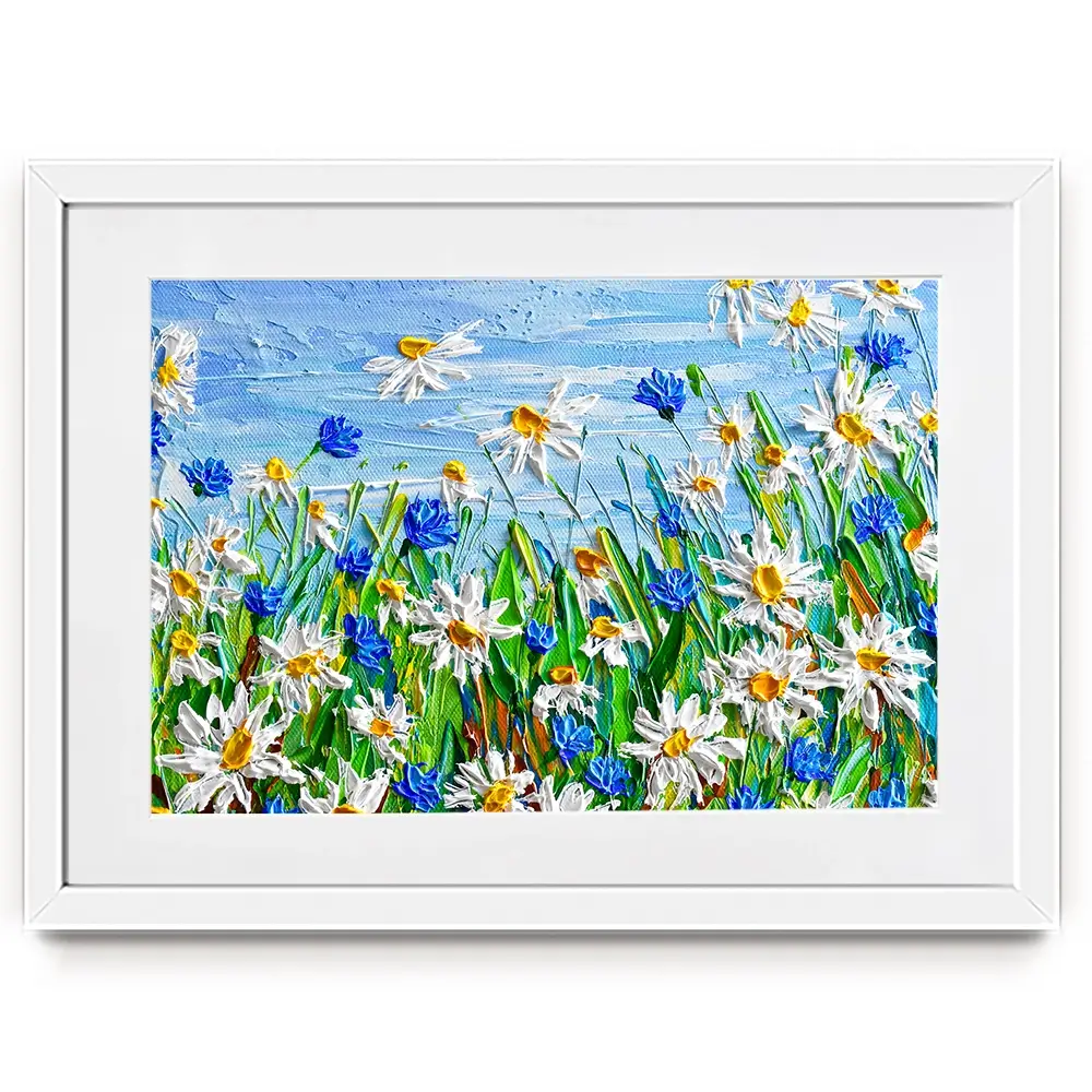 Daisy Framed Art Print Daisy Framed Art Print wall art product Olga Tkachyk