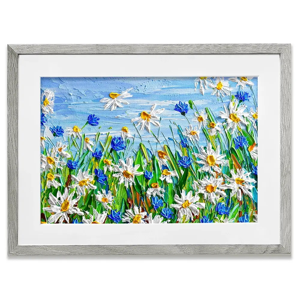 Daisy Framed Art Print Daisy Framed Art Print wall art product Olga Tkachyk