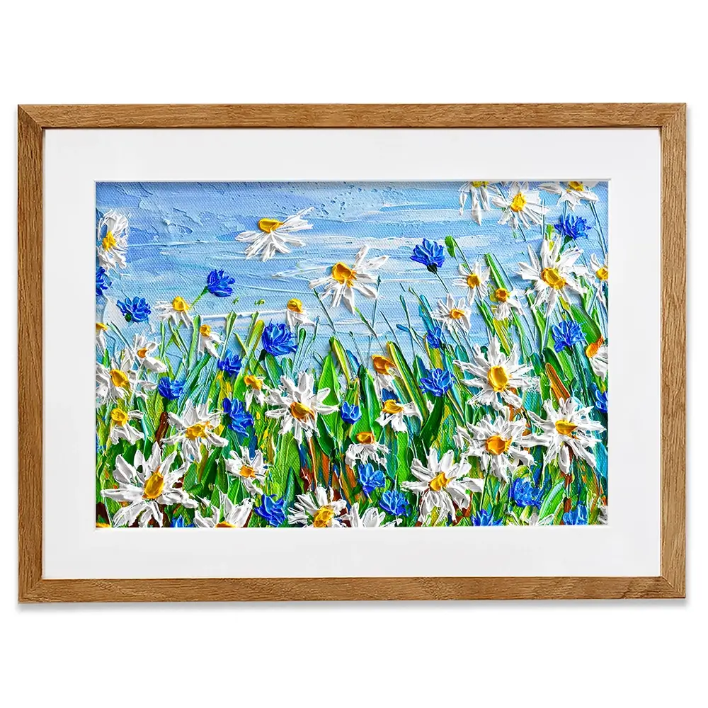Daisy Framed Art Print Daisy Framed Art Print wall art product Olga Tkachyk
