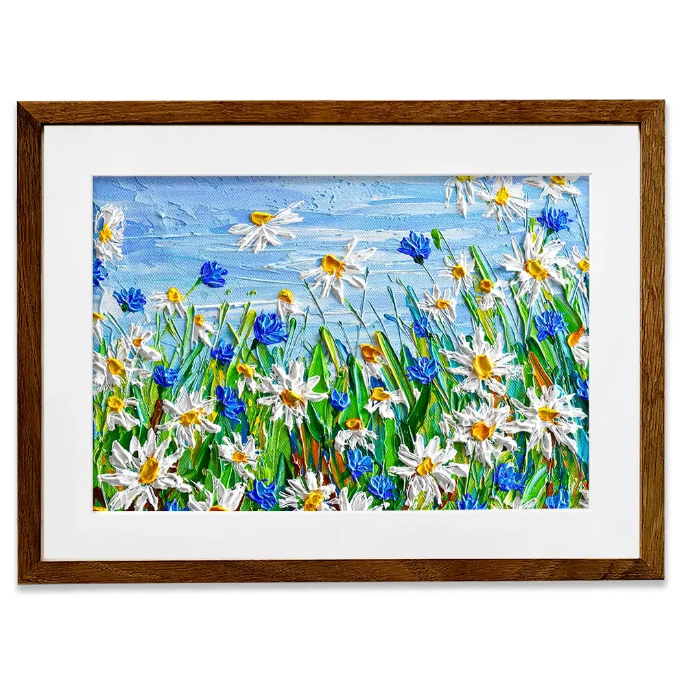 Daisy Framed Art Print Daisy Framed Art Print wall art product Olga Tkachyk