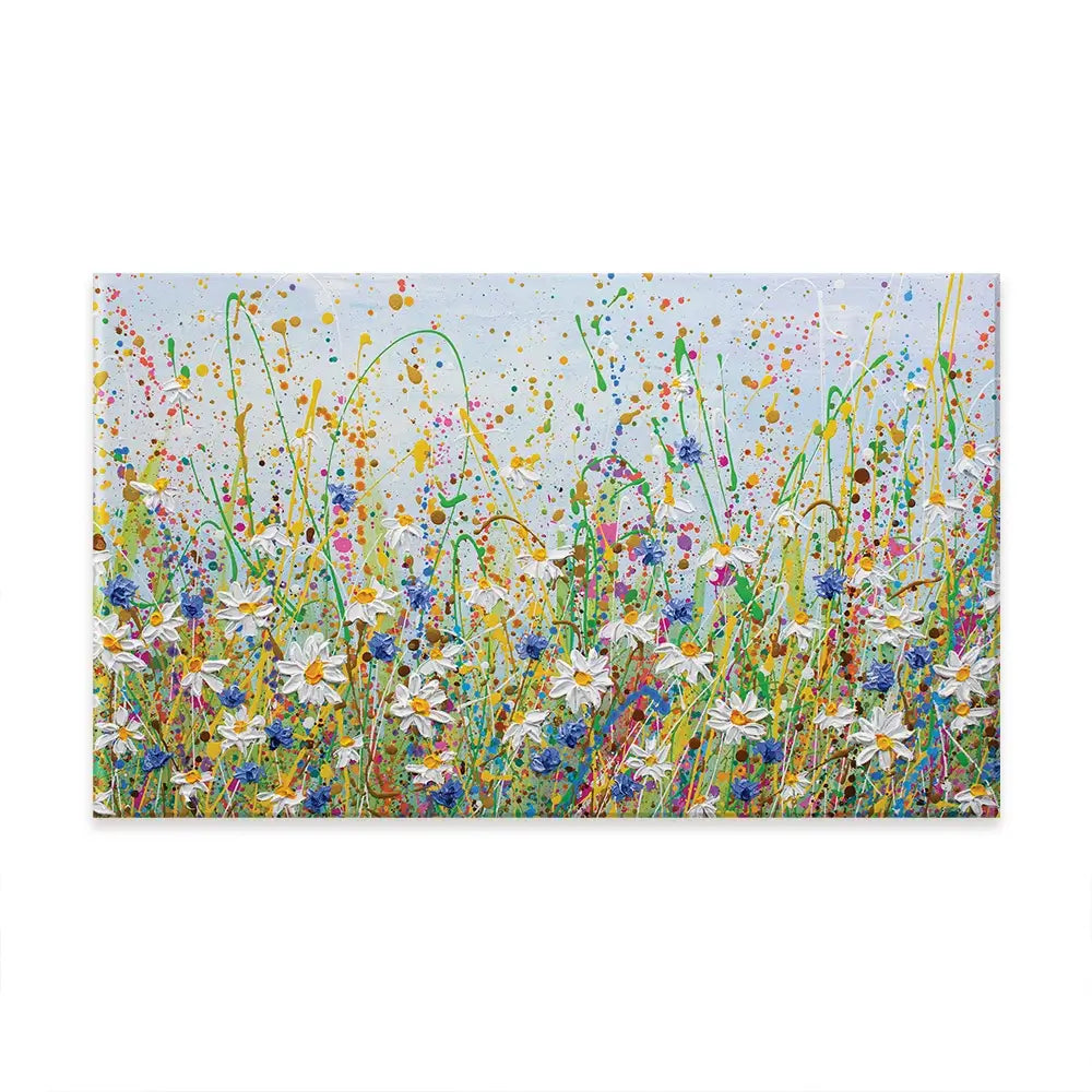 Daisy Splash Oversized Canvas Print Daisy Splash Oversized Canvas Print wall art product Olga Tkachyk