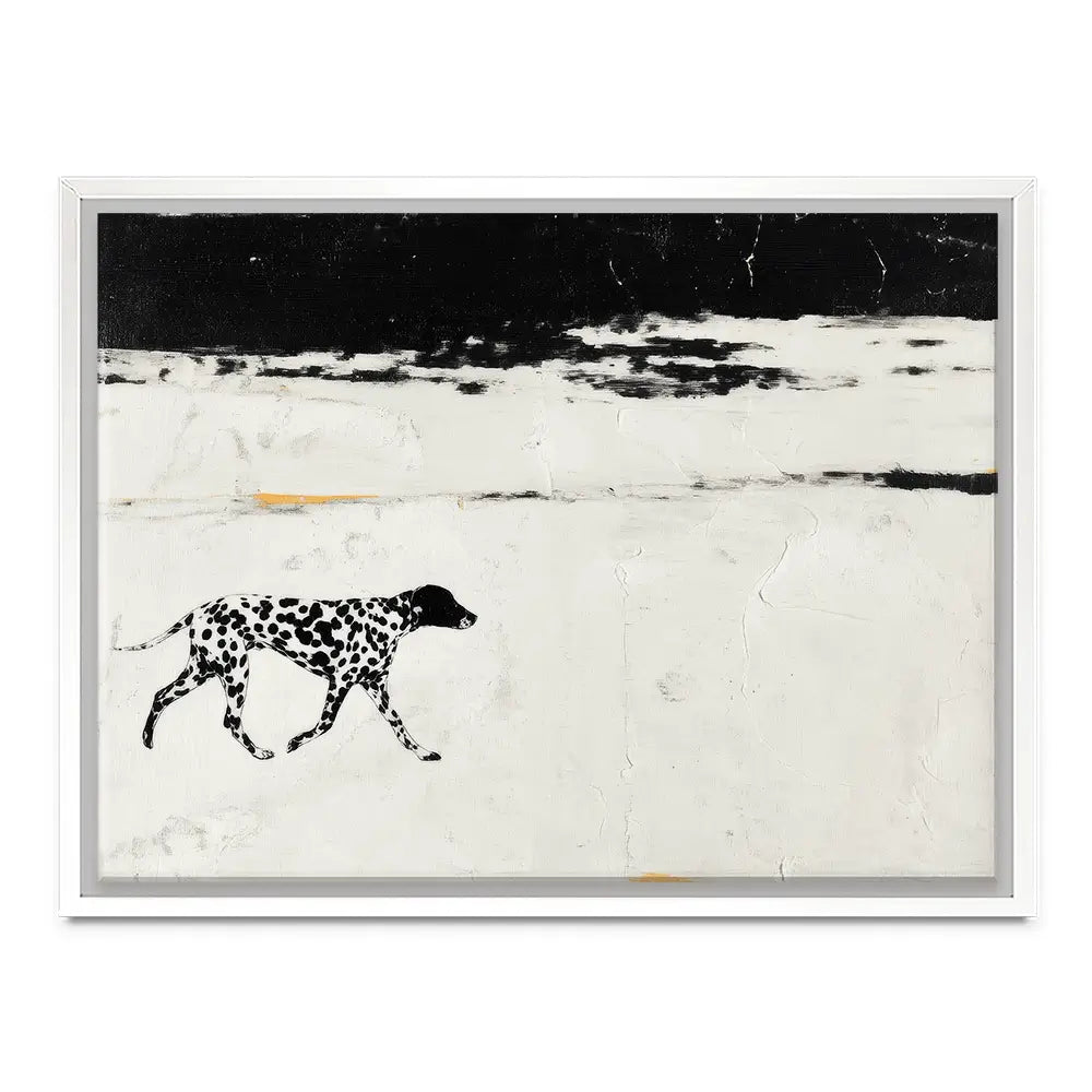Dalmation On The Shore Canvas Print Dalmation On The Shore Canvas Print wall art product Chromatic Storm Studio
