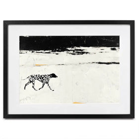 Dalmation On The Shore Framed Art Print Dalmation On The Shore Framed Art Print wall art product Chromatic Storm Studio