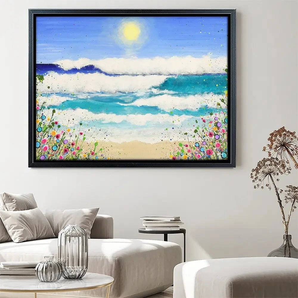 Dance In The Waves Canvas Print Dance In The Waves Canvas Print wall art product Jo Gough
