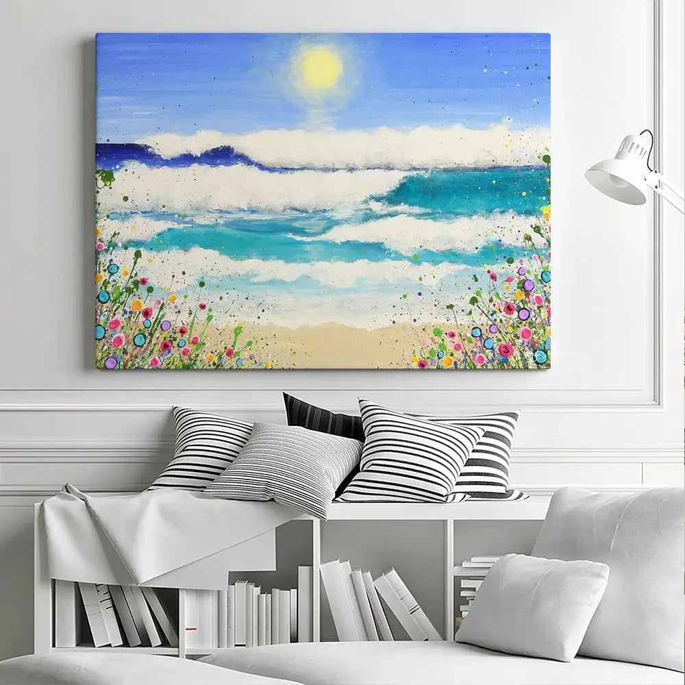 Dance In The Waves Canvas Print Dance In The Waves Canvas Print wall art product Jo Gough