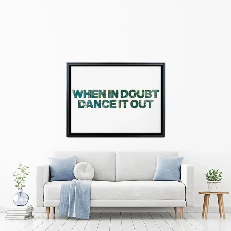 Dance It Out Canvas Print Dance It Out Canvas Print wall art product Sarah Manovski
