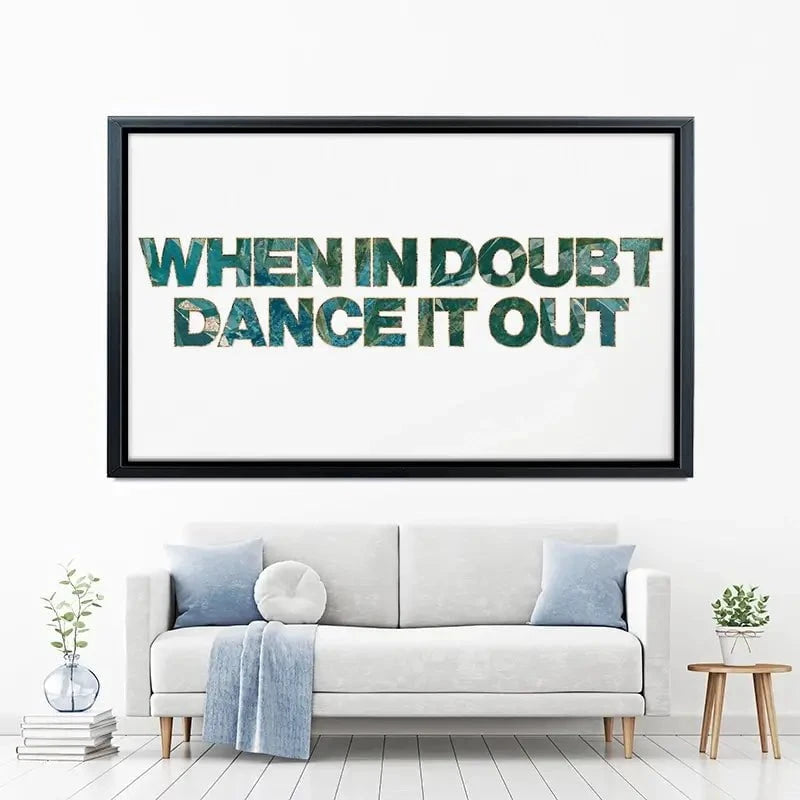 Dance It Out Canvas Print Dance It Out Canvas Print wall art product Sarah Manovski