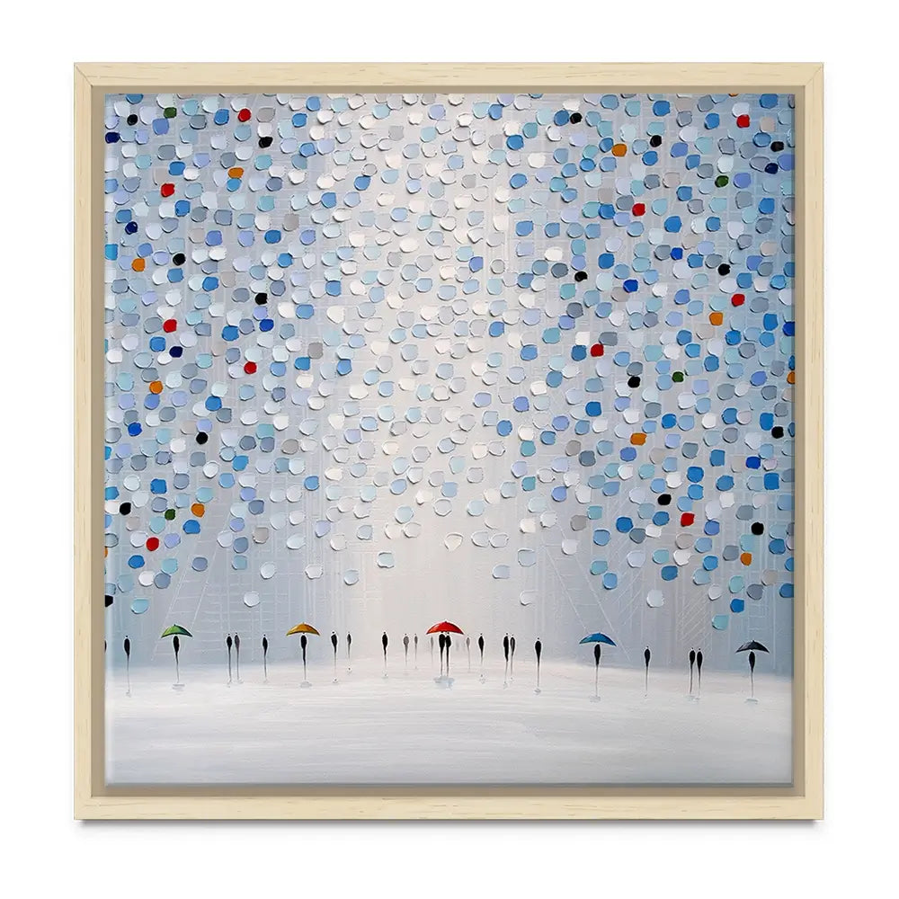 Dancing In The Pale Blue Rain Oversized Canvas Print Dancing In The Pale Blue Rain Oversized Canvas Print wall art product Ekaterina Ermilkina