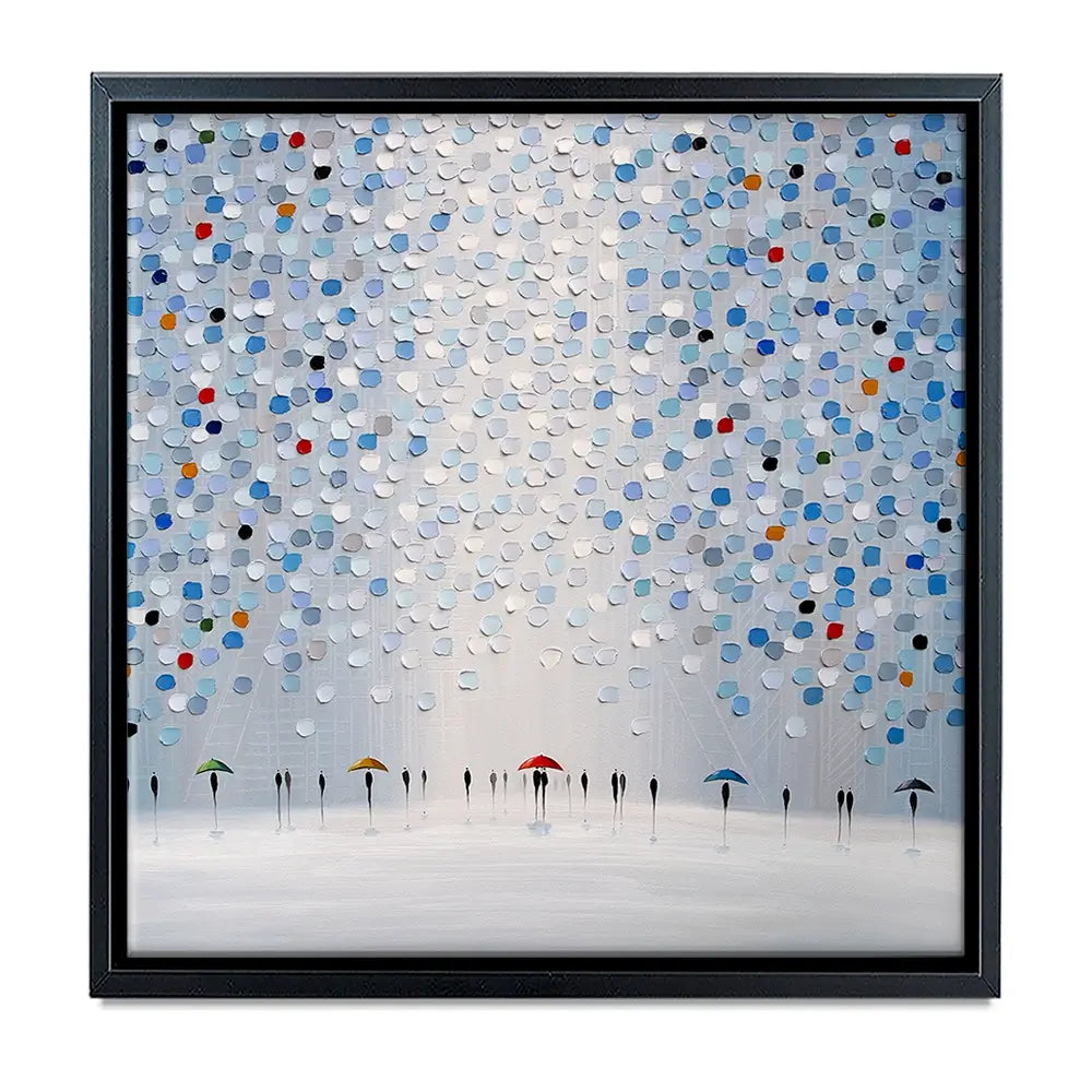 Dancing In The Pale Blue Rain Oversized Canvas Print Dancing In The Pale Blue Rain Oversized Canvas Print wall art product Ekaterina Ermilkina