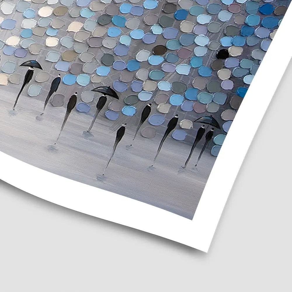 Dancing Rain Square Art Print Dancing Rain Square Art Print wall art product Ekaterina Ermilkina