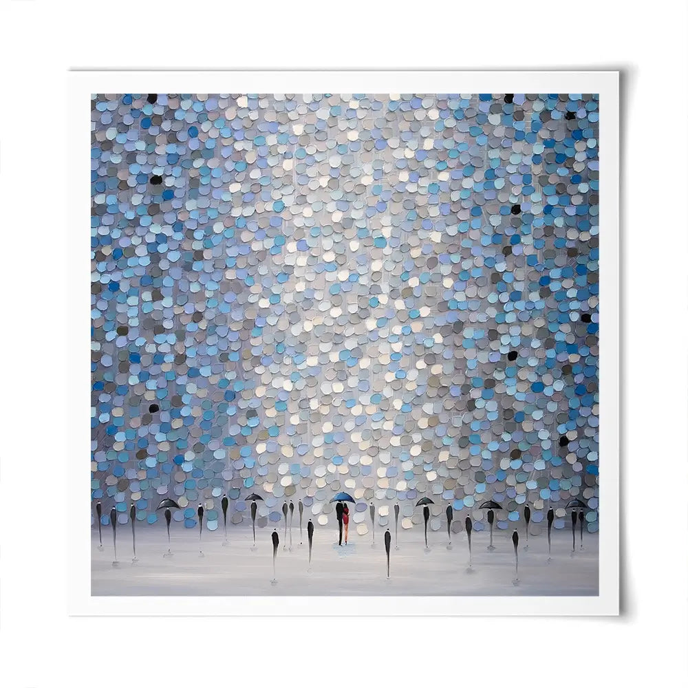 Dancing Rain Square Art Print Dancing Rain Square Art Print wall art product Ekaterina Ermilkina