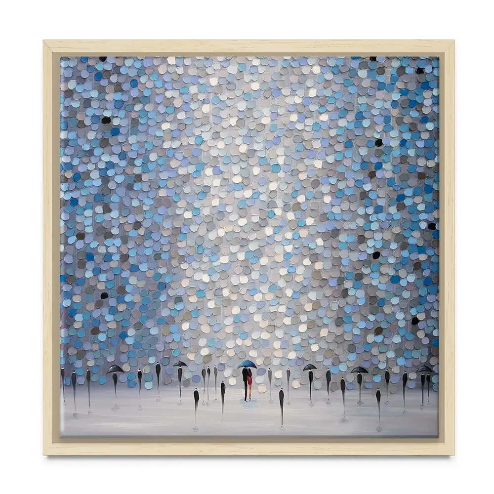 Dancing Rain Square Canvas Print Dancing Rain Square Canvas Print wall art product Ekaterina Ermilkina