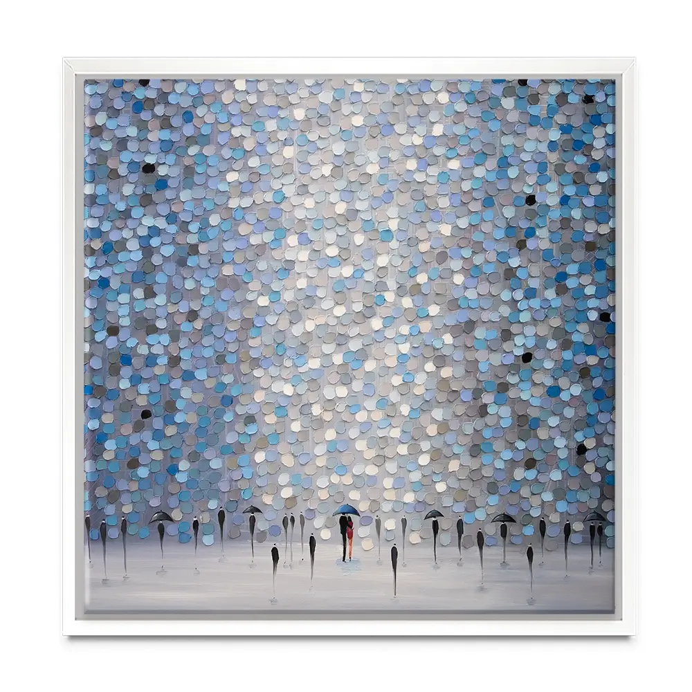 Dancing Rain Square Canvas Print Dancing Rain Square Canvas Print wall art product Ekaterina Ermilkina