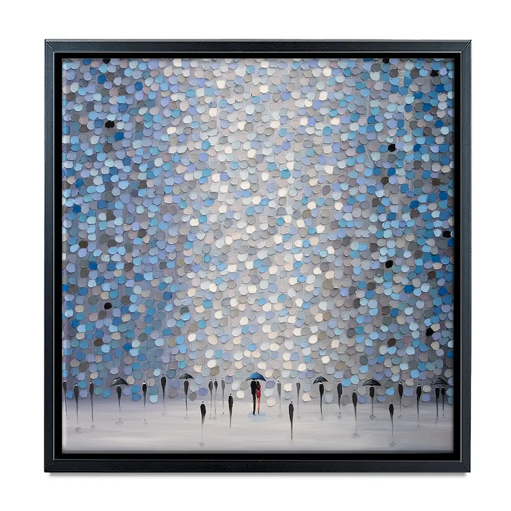 Dancing Rain Square Canvas Print Dancing Rain Square Canvas Print wall art product Ekaterina Ermilkina