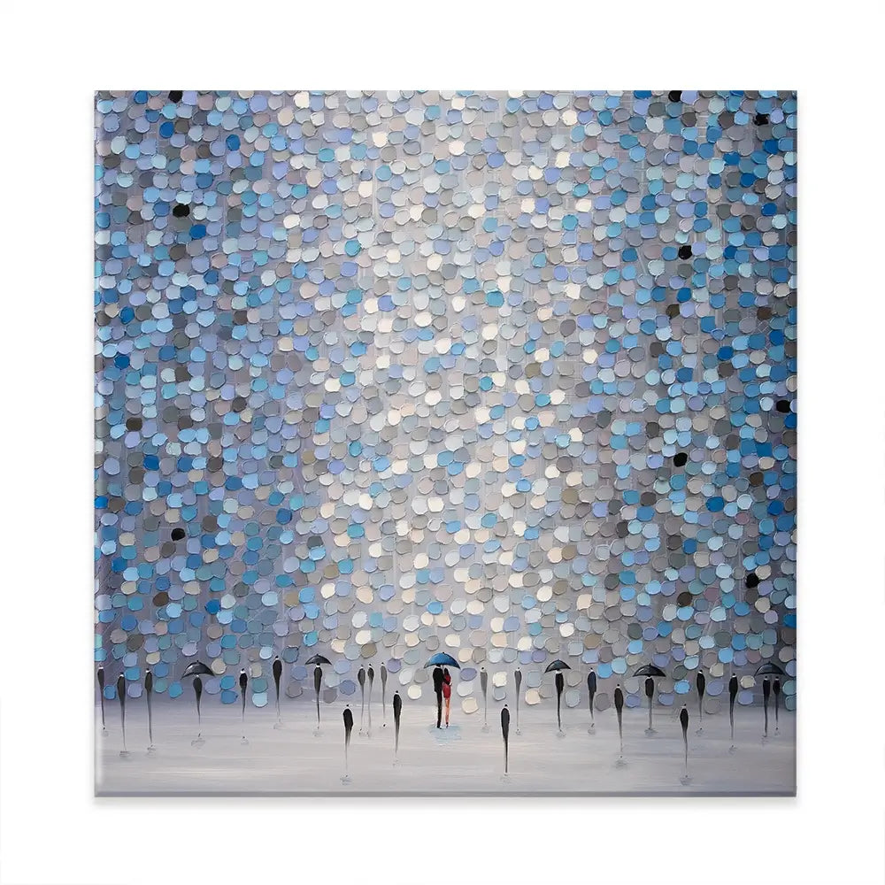 Dancing Rain Square Canvas Print Dancing Rain Square Canvas Print wall art product Ekaterina Ermilkina