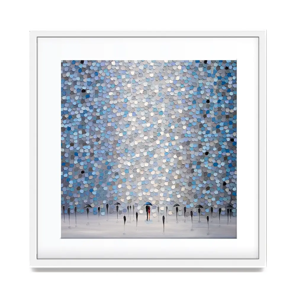 Dancing Rain Square Framed Art Print Dancing Rain Square Framed Art Print wall art product Ekaterina Ermilkina