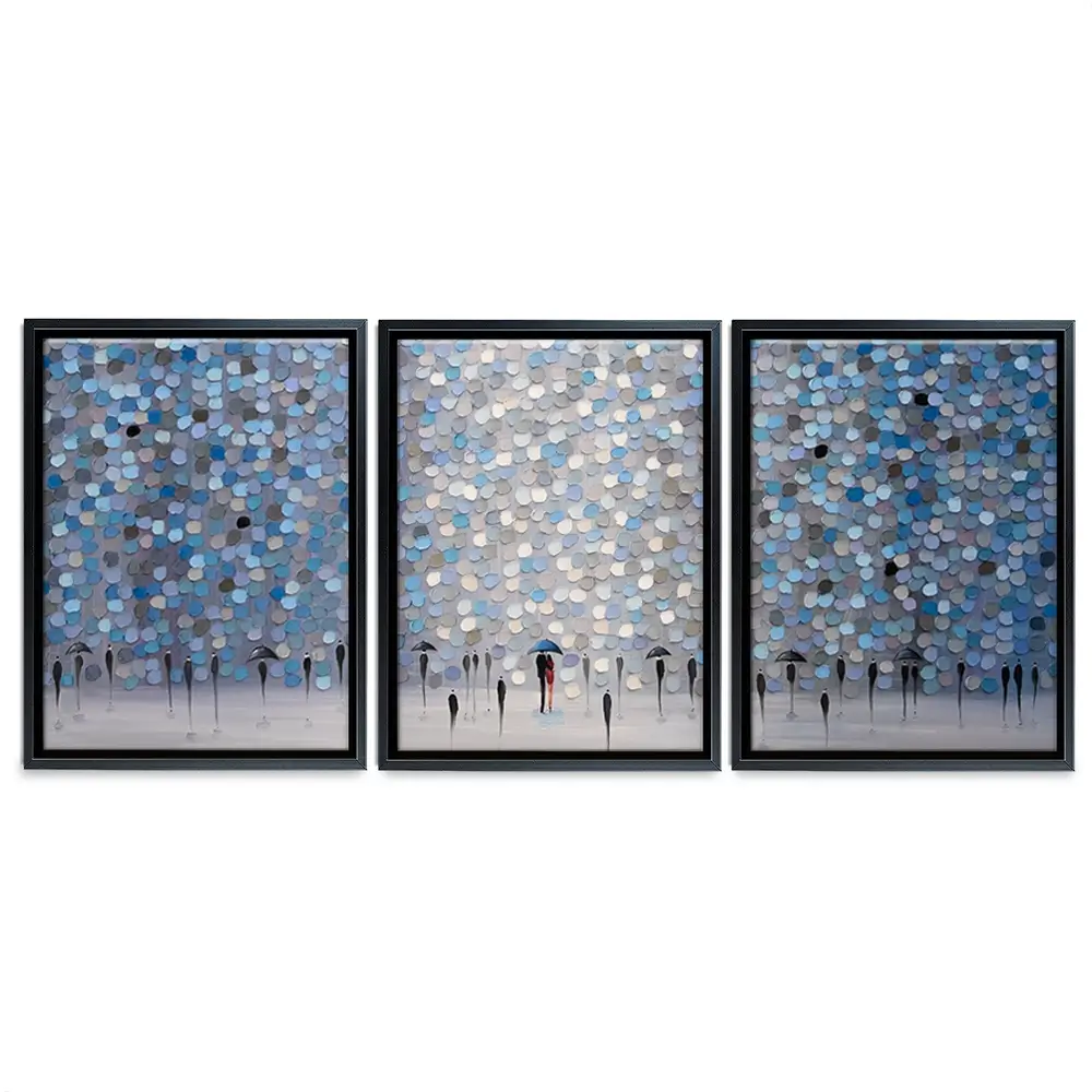 Dancing Rain Trio Canvas Print Dancing Rain Trio Canvas Print wall art product Ekaterina Ermilkina