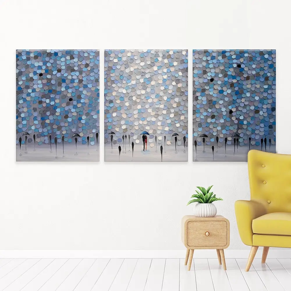 Dancing Rain Trio Canvas Print Dancing Rain Trio Canvas Print wall art product Ekaterina Ermilkina