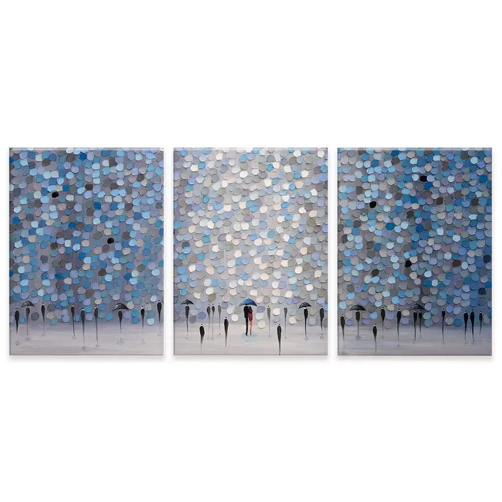 Dancing Rain Trio Canvas Print Dancing Rain Trio Canvas Print wall art product Ekaterina Ermilkina