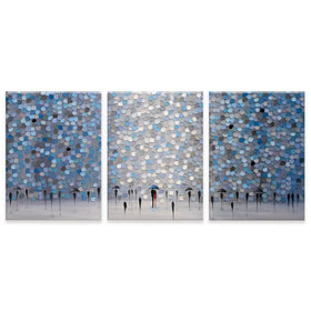 Dancing Rain Trio Canvas Print Dancing Rain Trio Canvas Print wall art product Ekaterina Ermilkina