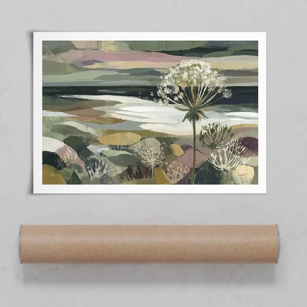 Dandelion Misty Meadow Art Print Dandelion Misty Meadow Art Print wall art product Chromatic Storm Studio