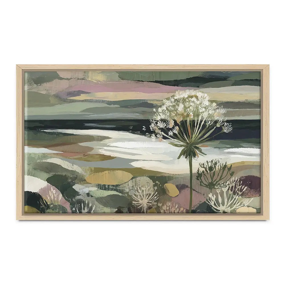 Dandelion Misty Meadow Canvas Print Dandelion Misty Meadow Canvas Print wall art product Chromatic Storm Studio