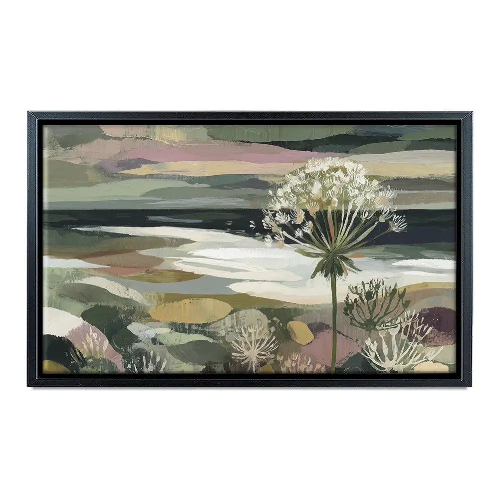 Dandelion Misty Meadow Canvas Print Dandelion Misty Meadow Canvas Print wall art product Chromatic Storm Studio
