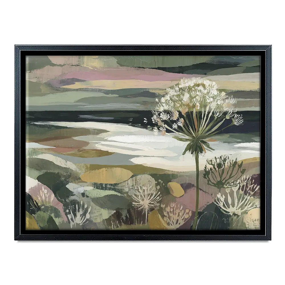 Dandelion Misty Meadow Canvas Print Dandelion Misty Meadow Canvas Print wall art product Chromatic Storm Studio
