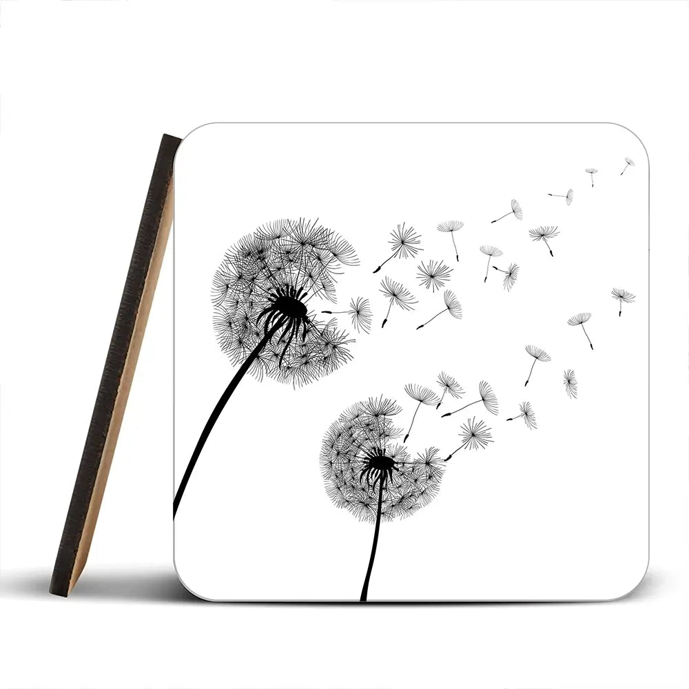 Dandelions Coaster Set Dandelions Coaster Set wall art product Art Print Shop