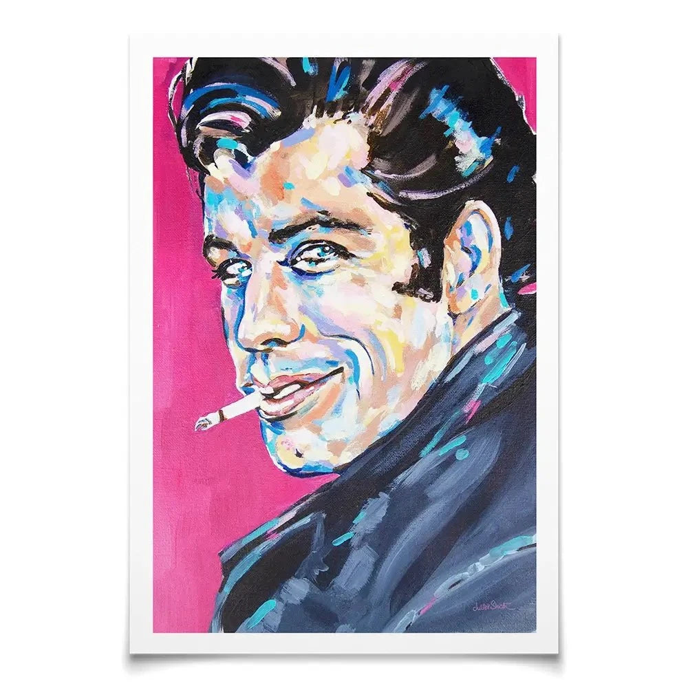 Danny Zuko Art Print Danny Zuko Art Print wall art product Juliet Stockton