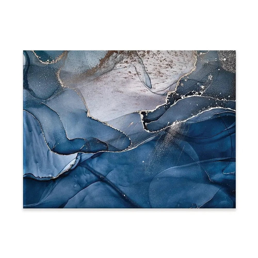 Dark Blue Marble Canvas Print Dark Blue Marble Canvas Print | Dark Blue Marble Canvas Wall Art  wall art product djero.adlibeshe yahoo.com / Shutterstock