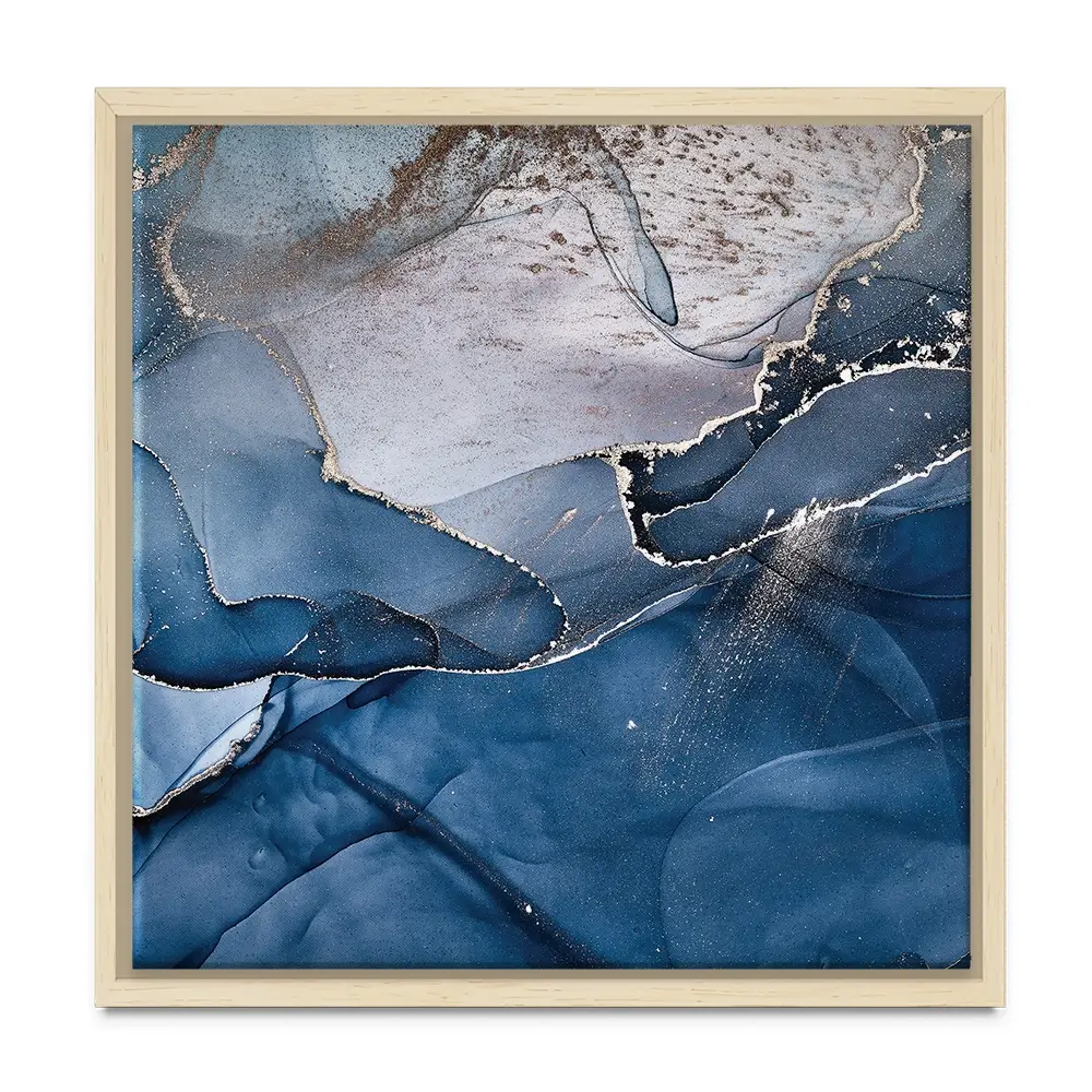 Dark Blue Marble Square Canvas Print Dark Blue Marble Square Canvas Print wall art product djero.adlibeshe yahoo.com / Shutterstock