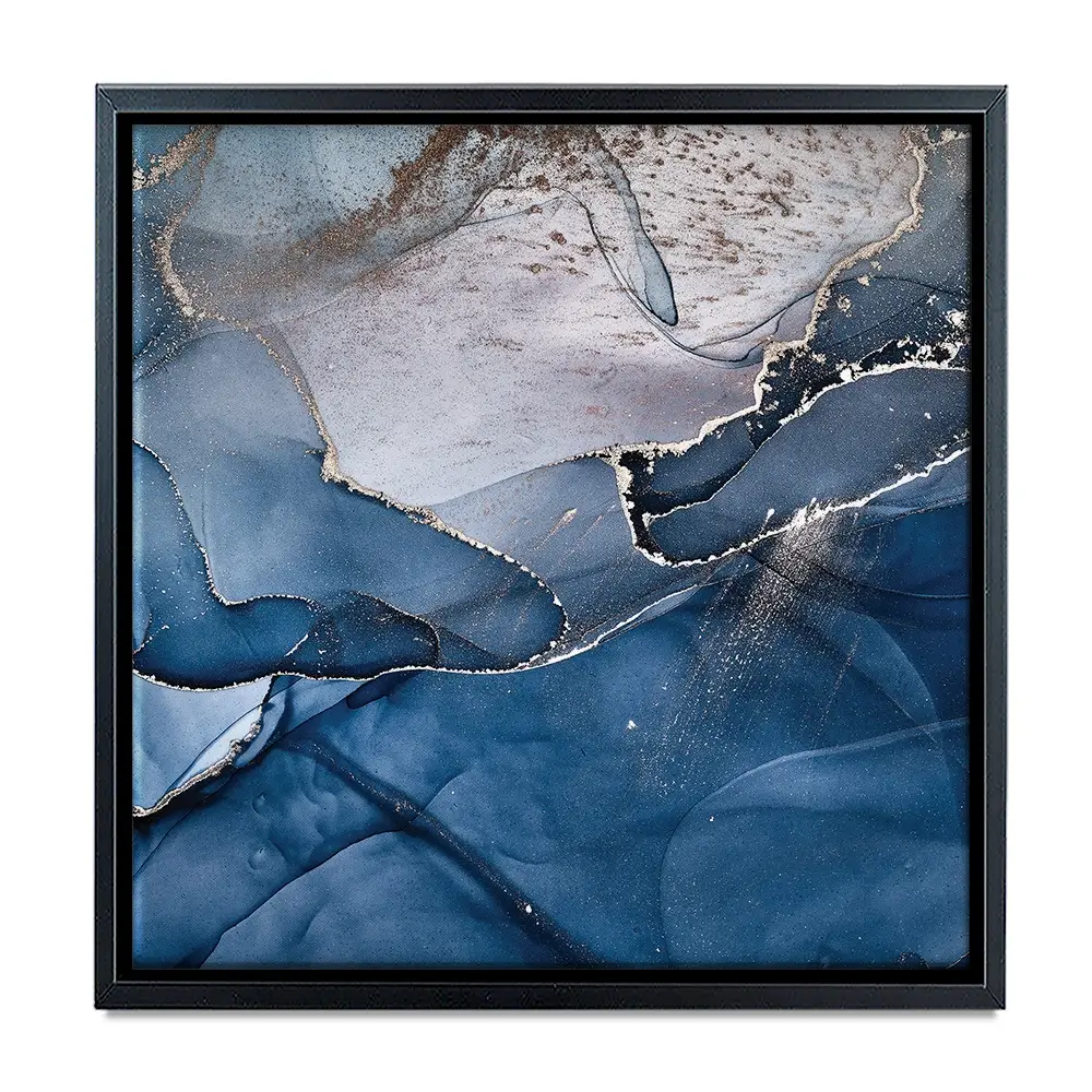 Dark Blue Marble Square Canvas Print Dark Blue Marble Square Canvas Print wall art product djero.adlibeshe yahoo.com / Shutterstock