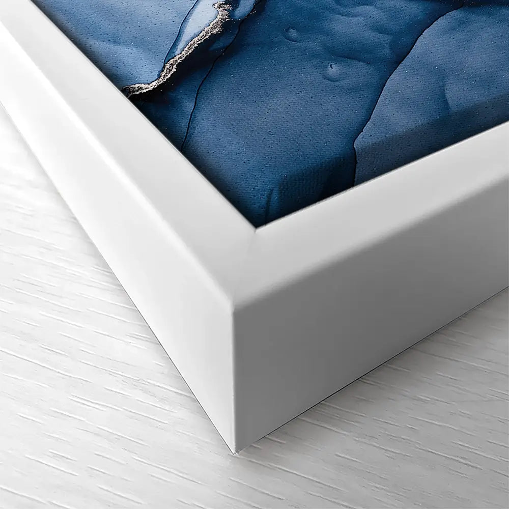 Dark Blue Marble Square Canvas Print Dark Blue Marble Square Canvas Print wall art product djero.adlibeshe yahoo.com / Shutterstock