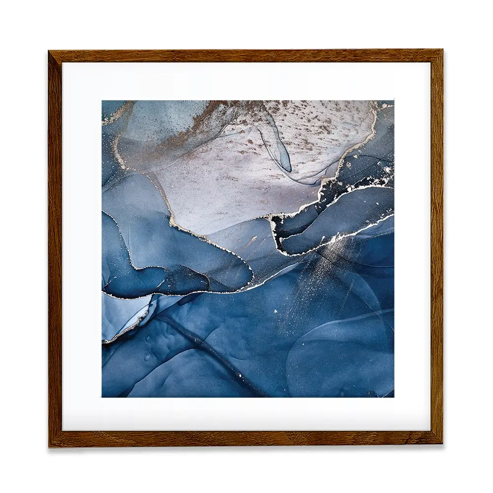 Dark Blue Marble Square Framed Art Print Dark Blue Marble Square Framed Art Print wall art product djero.adlibeshe yahoo.com / Shutterstock